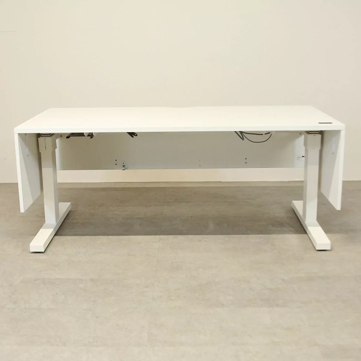 White electric desk