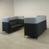 Allermuir Grey/Dark Grey Seating Booth - Pair
