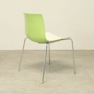 Arper Catifa Lime Green Backed Canteen Chair