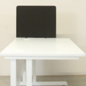 Black 600w Desk Mounted Screen