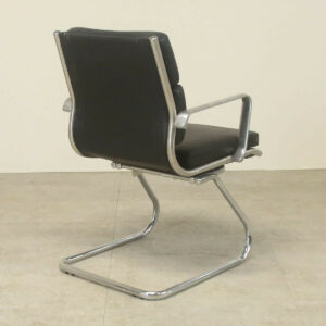 Black Leather Meeting Chair