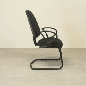Black Meeting Chair with Arms