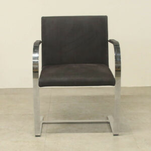 Black Suede Meeting Chair