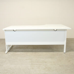 New Narbutas White 1800mm L/H Crescent Desk - As New