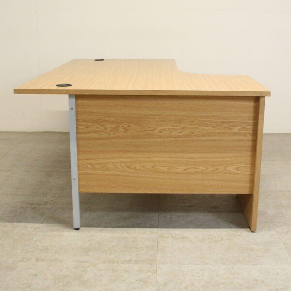 Oak 1600mm L/H Cresent Desk