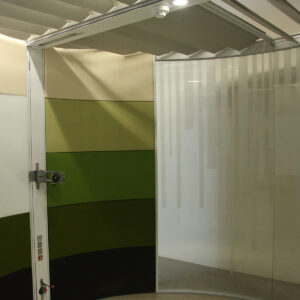 Orangebox AIR13 Acoustic Green Multi-Tone Circular Meeting Pod