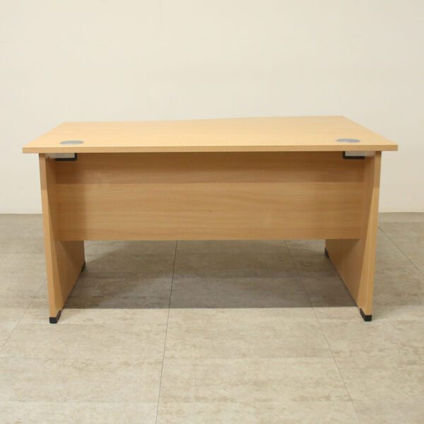 Senator Beech L/H Wave 1400mm Desk