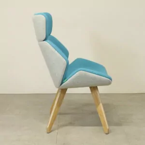 Sven Ligni High Back Blue/Grey Lounge Chair - Ex Display