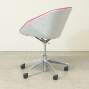 Torasen Clara CLR50 Pink & Light Grey Tub Chair on Castors - As New