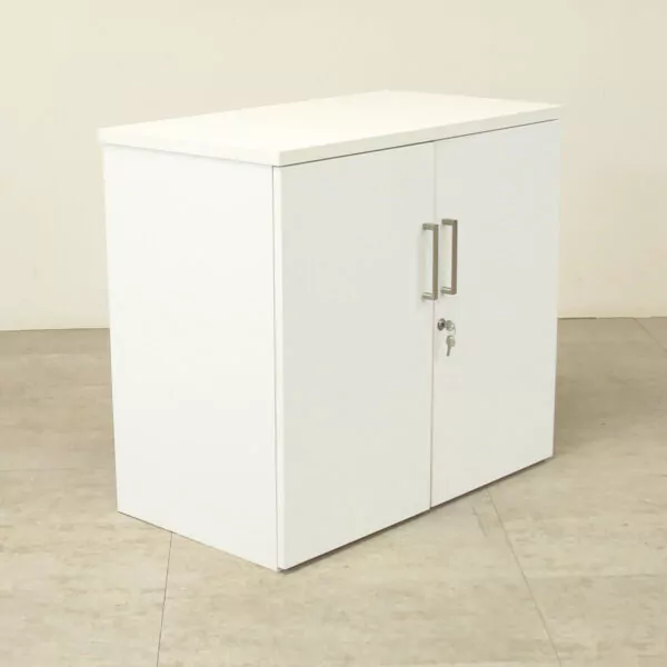 White D/H Double Door Cupboard