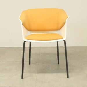 White/Orange Meeting Chair