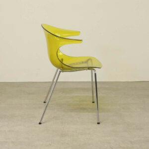 Yellow Plastic Cafe Chair