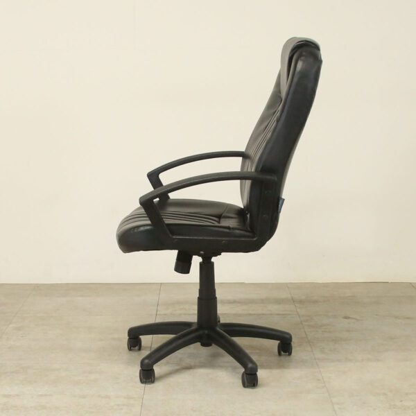 Black Faux Leather Executive Chair