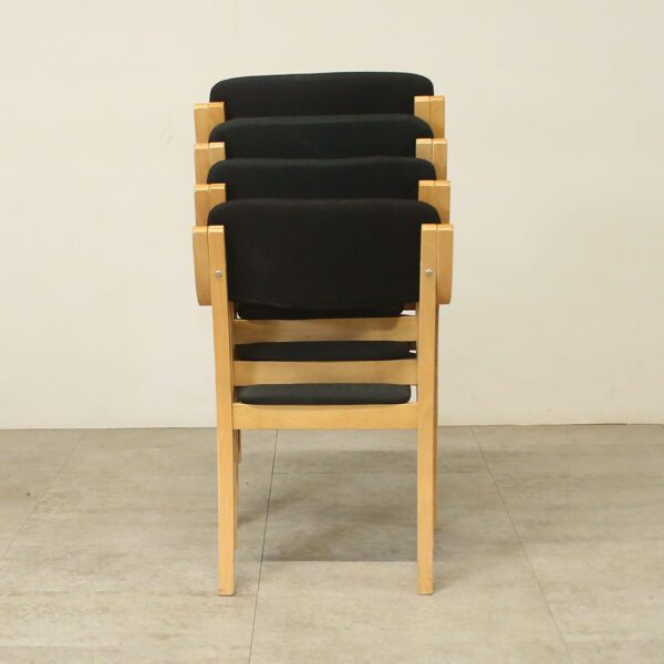 Black Stacking Meeting Chair