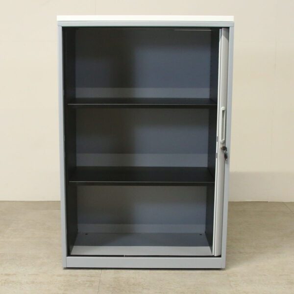 Triumph White & Grey 1215h Tambour Cupboard