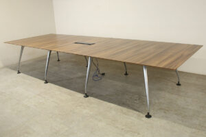 Walnut 4000 x 1400 Meeting Table with Power/Data