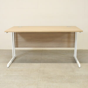 Optima C Cantilever Desk 1400wx800dx720h Amber Oak - Brand New