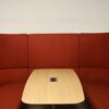 Orangebox Burnt Orange Seating Booth with Table