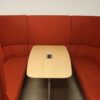 Orangebox Burnt Orange Seating Booth with Table