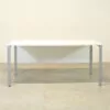 White 1600mm Straight White Desk