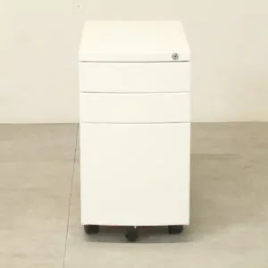 Off White Mobile Pedestal