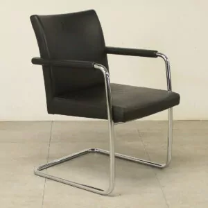 Brunner Black Leather Meeting Chair