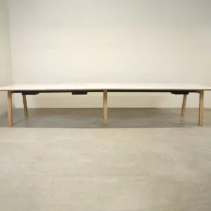 Icons of Denmark Facit White 4180w x 1400 Meeting Table with 3 x Power Data - MIZ023DS