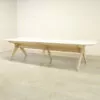 White 3400 x 1180 Boardroom Table - ENV352DS