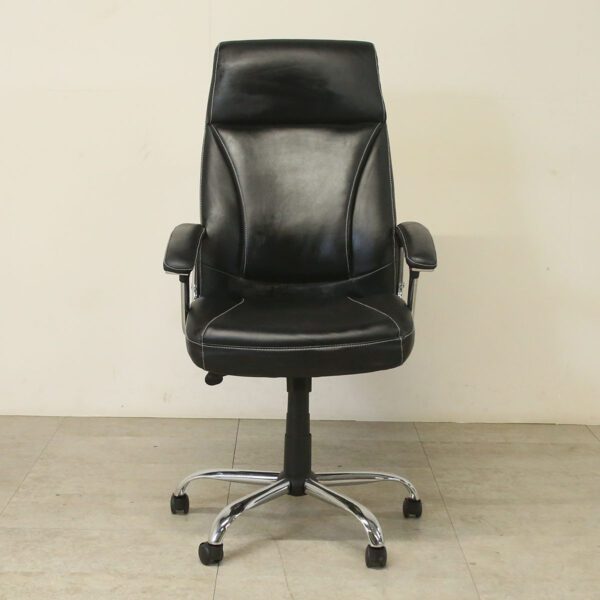 Dynamic Black Faux Leather Executive Chair - MID007