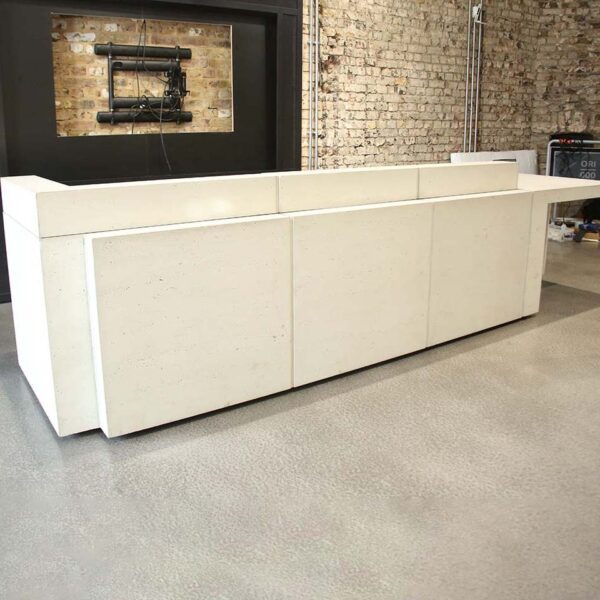 Isomi Volume Bespoke Grey 3560mm wide Reception Desk