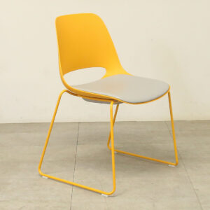 Boss Design Saint Yellow Stacking Canteen Chair - HILL225