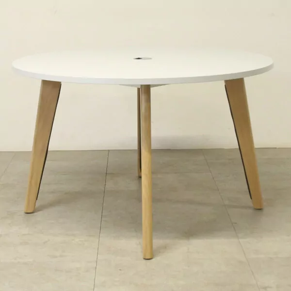 Dove Grey 1200 diameter Meeting Table - HILL226