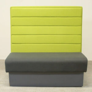 Senator Double Back to Back Green & Grey High Back Breakout Seating