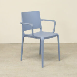 Senator Tonina Sky Blue Plastic Stacking Chair - As New
