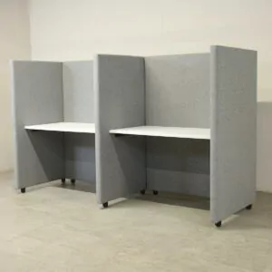 Touchdown Pod of 2 Grey Work Booths - LOC011