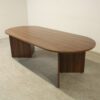 Walnut 2400mm Oval Meeting Table - CNS015