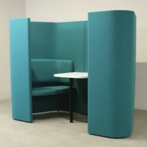 Allermuir Haven 2 Person Teal Meeting Booth - ENV315DS