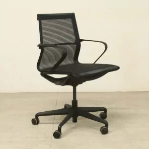 Haiken Lasdun Black Mesh Meeting Chair - As New