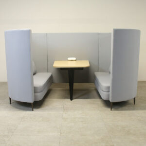 JDD Light Grey Seating Booth with Table - STG001