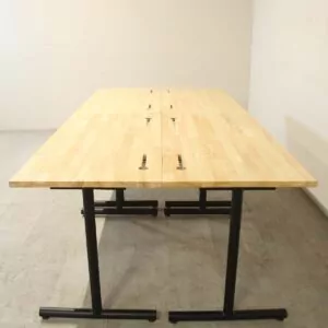 Medium Timber Veneer 1200mm Straight Desk