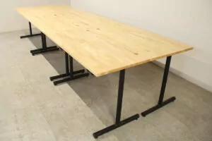 Medium Timber Veneer 1200mm Straight Desk