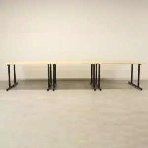 Medium Timber Veneer 1200mm Straight Desk