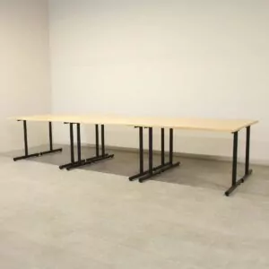 Medium Timber Veneer 1200mm Straight Desk
