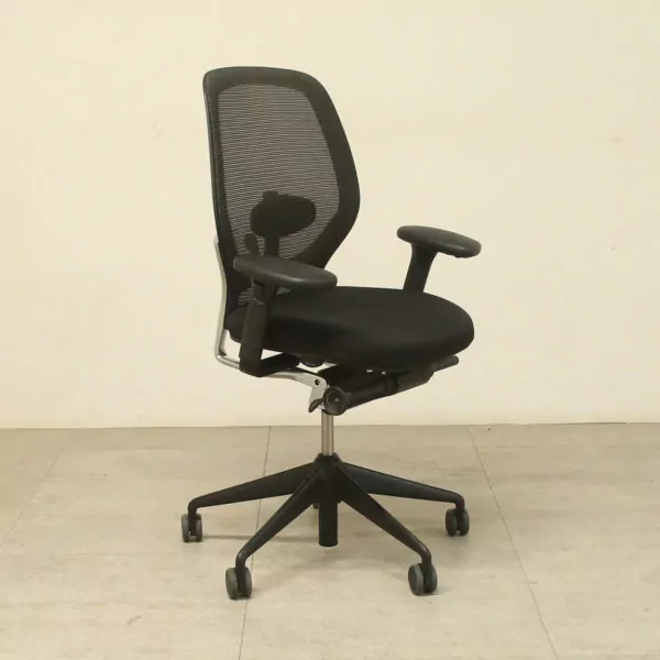 Orangebox Ara Black/Green Tint Mesh Back Operators Chair - ENV359