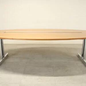 Sven Walnut Veneer Oval Meeting Table - BAU017DS