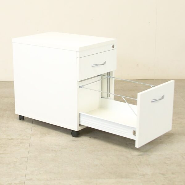 White Mobile Pedestal - SPE015