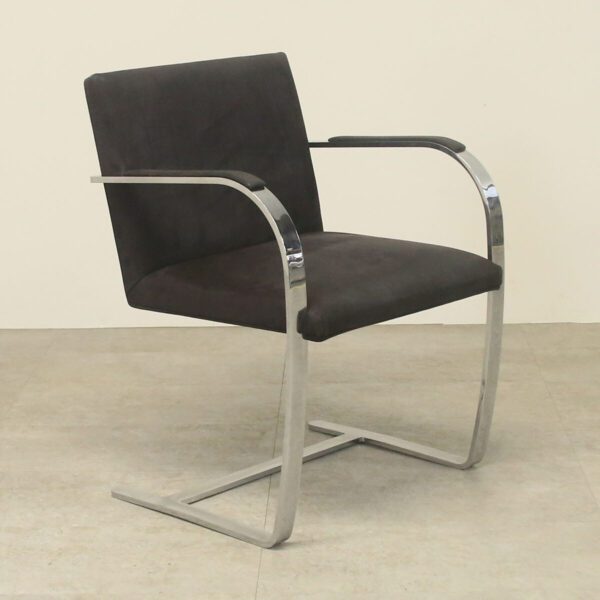 Black Suede Meeting Chair