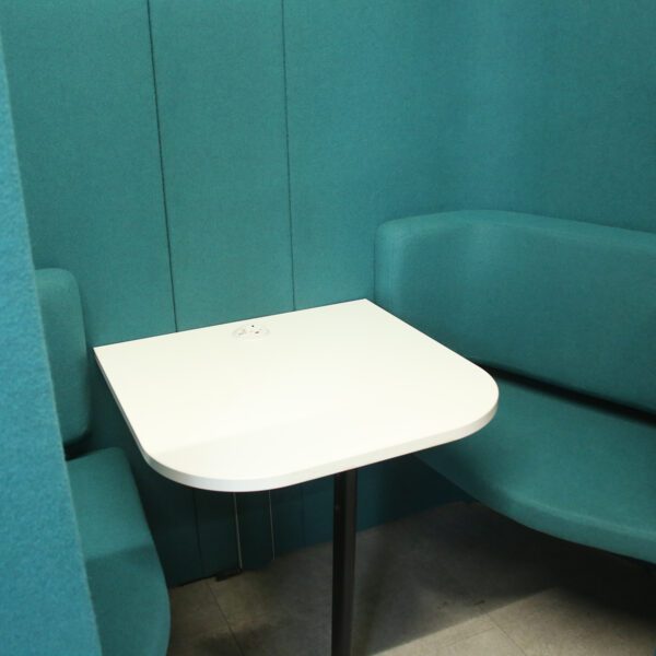 Allermuir Haven 2 Person Teal Meeting Booth - ENV315DS