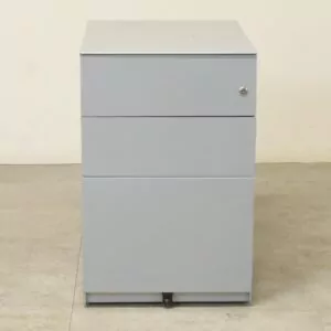 Grey Metal Mobile Pedestal - AYR005DS