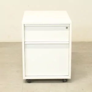 Narbutas White Mobile Pedestal - AFT004DS